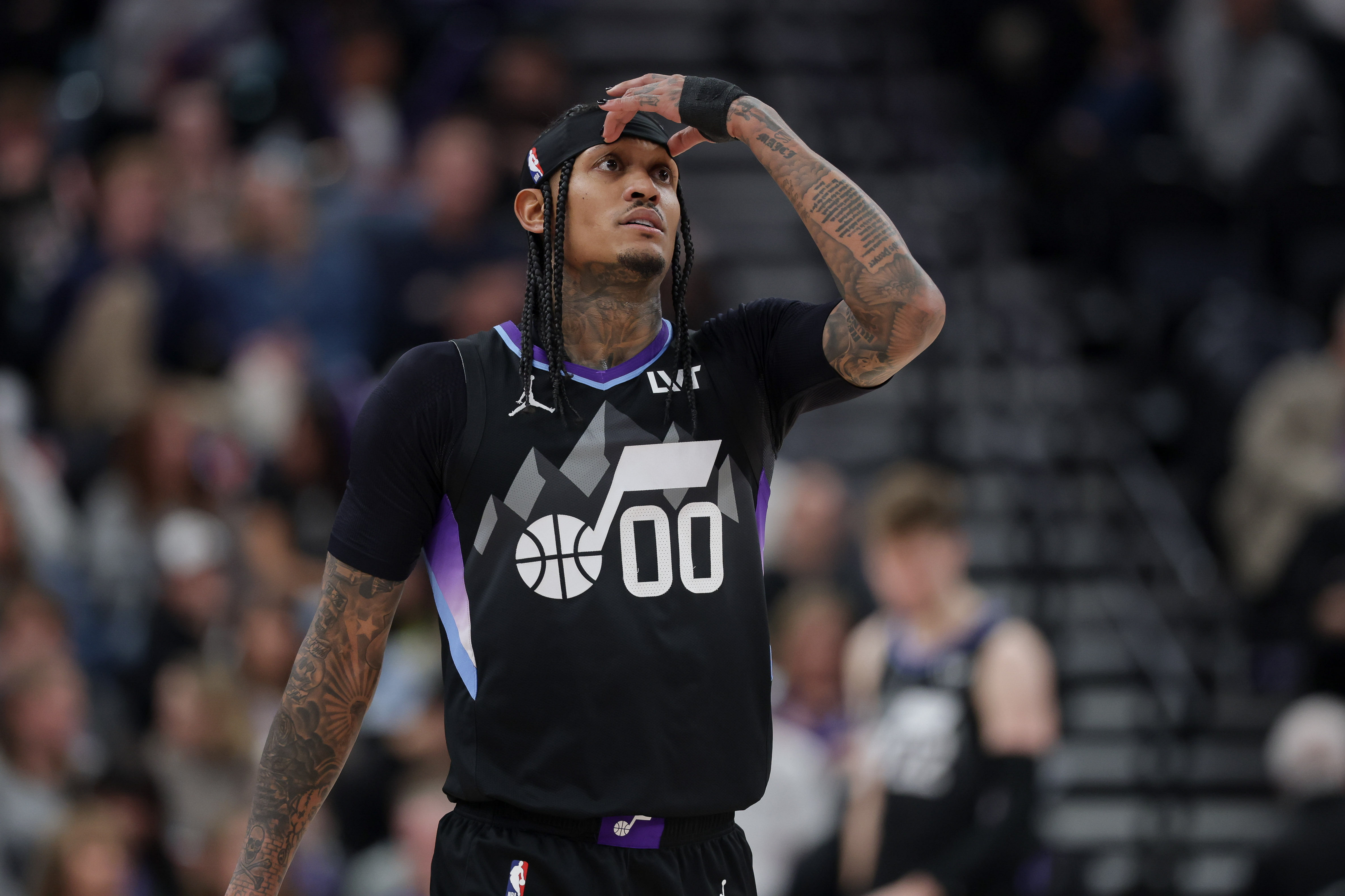 Isaiah Collier comments on Jordan Clarkson's departure from Utah. (Photo: IMAGN)